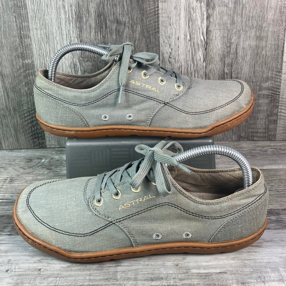 Astral Hemp Loyak Gray Water Shoes Mens 8.5 Womens 9.5 Low Profile Sneakers S193